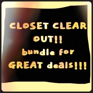 Closet clear out